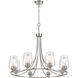 Ashford 8 Light 32 inch Brushed Nickel Chandelier Ceiling Light